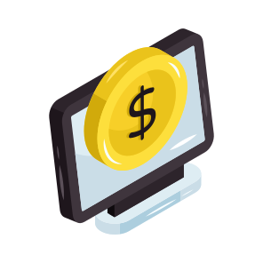 Online Cash, Online Money, Online Banking, Ebanking, Ecommerce, icon