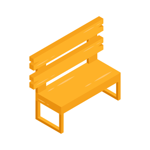 Outdoor Bench, Outdoor Furniture, Outdoor Sitting, Seat, Wooden Bench icon