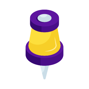 Pushpin, Thumbtack, Tack, Stationery, Drawing Pin icon