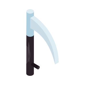 Scythe, Reaping Tool, Edge Tool, Equipment, Instrument icon