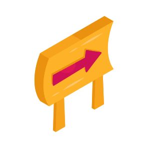 Signboard,,direction Board, Roadboard, Guideboard, Fingerboard, icon