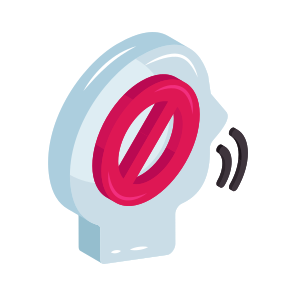 Speech Forbidden, Voice Ban, Speech Prohibition, Stop Voice, Stop Speech, icon