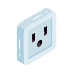Switchboard, Electric Button, Receptacle, Power Socket, Electric Outlet icon