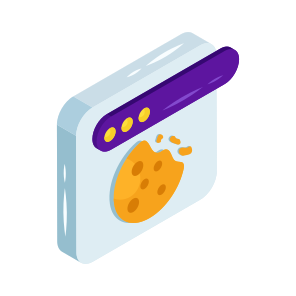 Web Cookie, Cookie Website, Cookie Webpage, Online Cookie, Cookie Bite icon