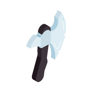 Axe, Hatchet, Tomahawk, Poleax, Pickaxe icon