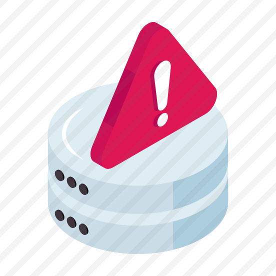 Database Error, Db Alert, Db Warning, Db Caution, Data Alert, preview
