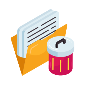 Delete Folder, Document, Doc, Archive, Binder icon
