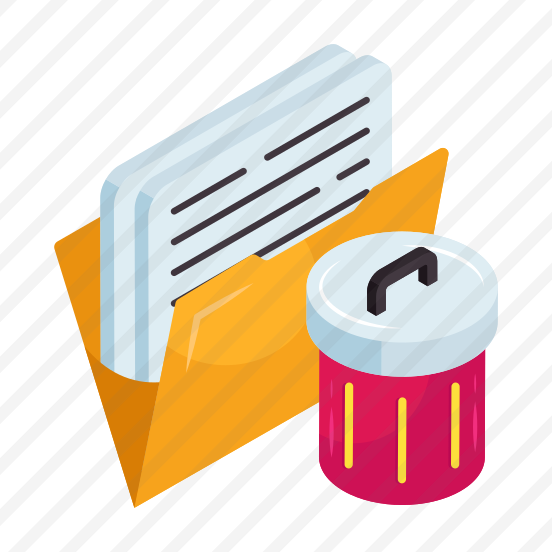 Delete Folder, Document, Doc, Archive, Binder preview