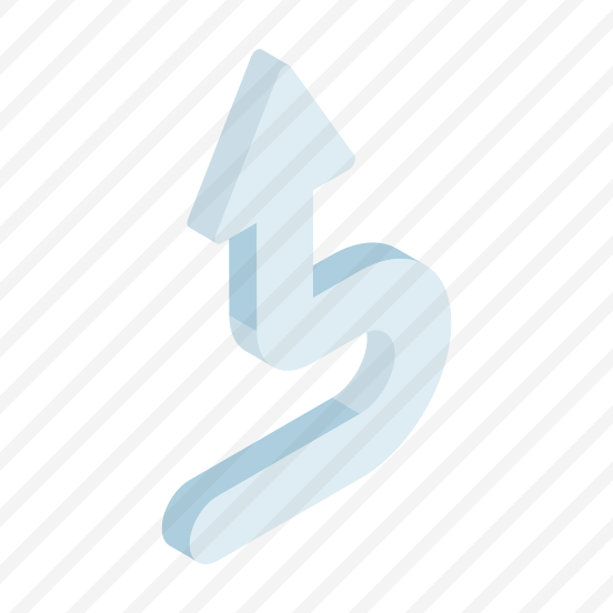 Directional Arrow, Navigational Arrow, Arrowhead, Pointing Arrow, Zigzag Upward Arrow preview