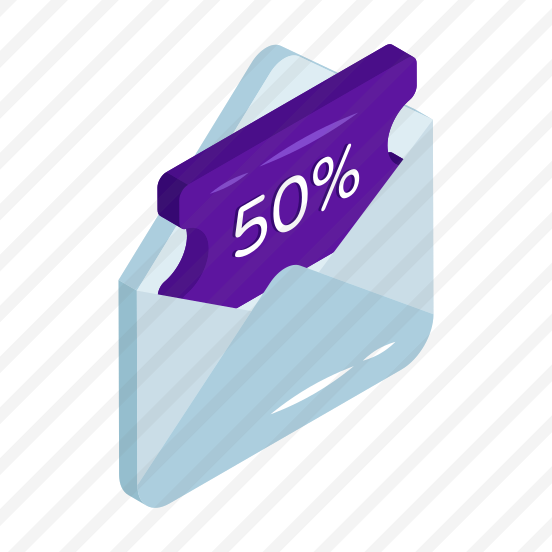 Discount Mail, % Discount Mail, Email, Correspondence, Letter, Inbox preview