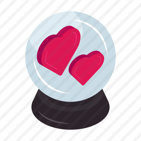 Heart Globe, Glass Globe, Snowglobe, Love Globe, Valentine Decoration preview