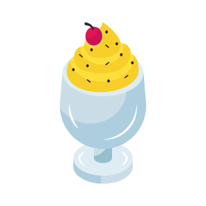 Ice Cream Cup, Ice Cream, Dessert, Sweet, Confectionery icon