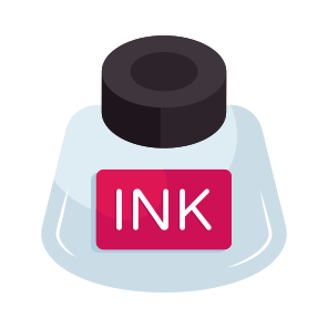Inkpot, Ink Bottle, Ink Container, Inkwell, Inkstand icon