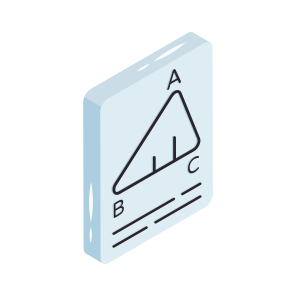 Mathematics, Math, Geometry, Drafting, Triangle icon