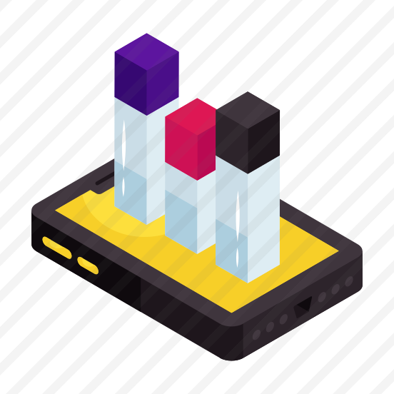 Mobile Data Analytics, Statistics, Mobile Chart, Infographic, Mobile Graph preview