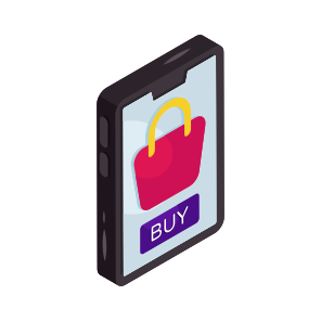 Mobile Shopping, Eshopping, Ecommerce, Online Shopping, Buy Online icon