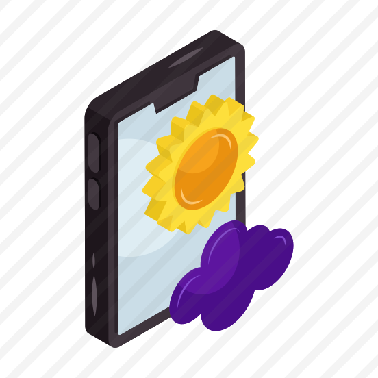 Mobile Weather App, Mobile Forecast, Mobile Overcast, Meteorology, Online Weather Forecast preview