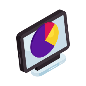 Online Data Analytics, Online Infographic, Online Statistics, Business Chart, Business Graph icon