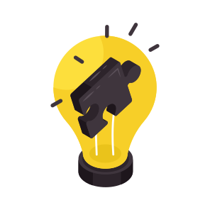 Problem Solving, Jigsaw, Brainteaser, Idea, Innovation icon