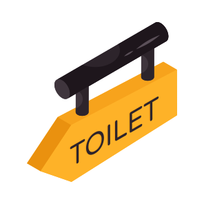 Toilet Board, Roadboard, Signboard, Info Board, Guideboard icon