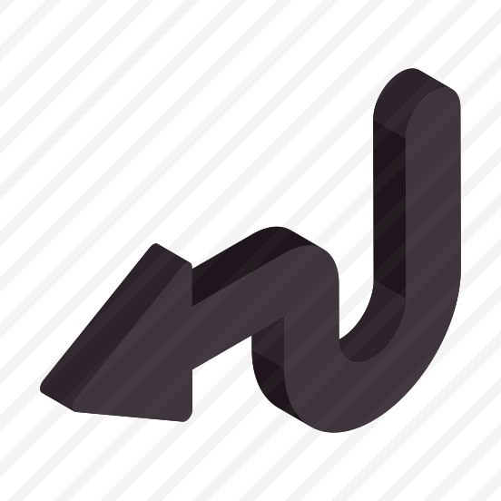 Turn Left Arrow, Pointing Arrow, Arrowhead, Back Arrow, Directional Arrow preview