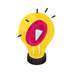 Video Idea, Innovation, Bright Idea, Big Idea, Creative Idea, icon