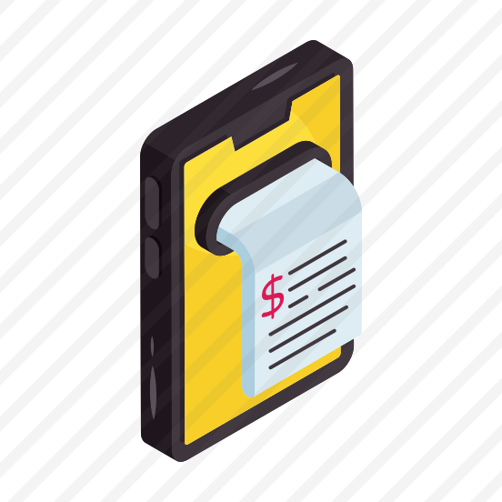 Mobile Bill, Invoice, Receipt, Payment Slip, Commerce preview