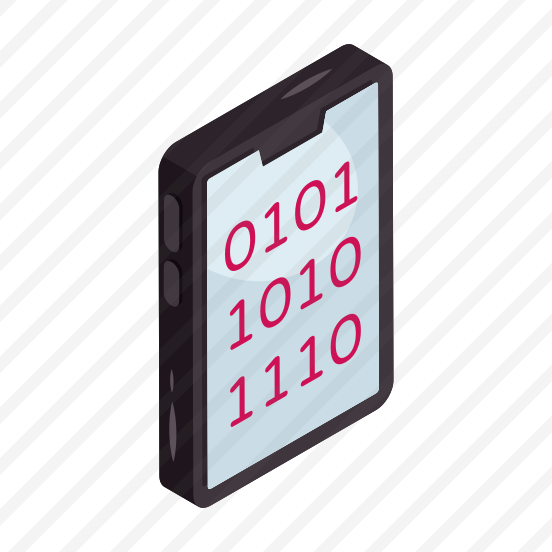 Mobile Binary Data, Binary Code, Digital Code, Software Development, Html Programming preview