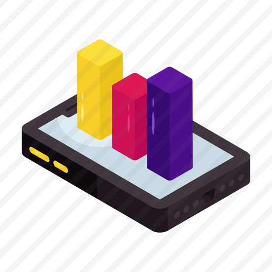 Mobile Data Analytics, Online Infographic, Online Statistics, Business Data, Bar Chart preview