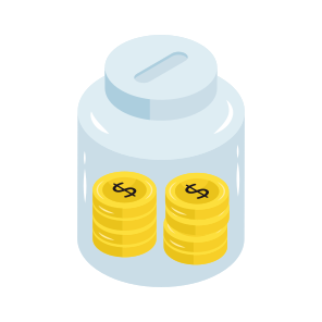 Money Jar, Cash Jar, Coins Jar, Money Collection, Money Box icon