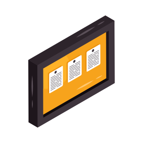 Noticeboard, Corkboard, Info Board, Pinboard, Information Board icon