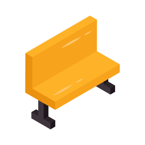 Outdoor Bench, Outdoor Furniture, Outdoor Sitting, Seat, Wooden Bench icon