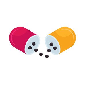 Pill, Tablet, Open Capsule, Medicine, Lozenge icon