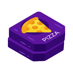 Pizza Slice, Cuisine, Fast Food, Junk Food, Edible icon