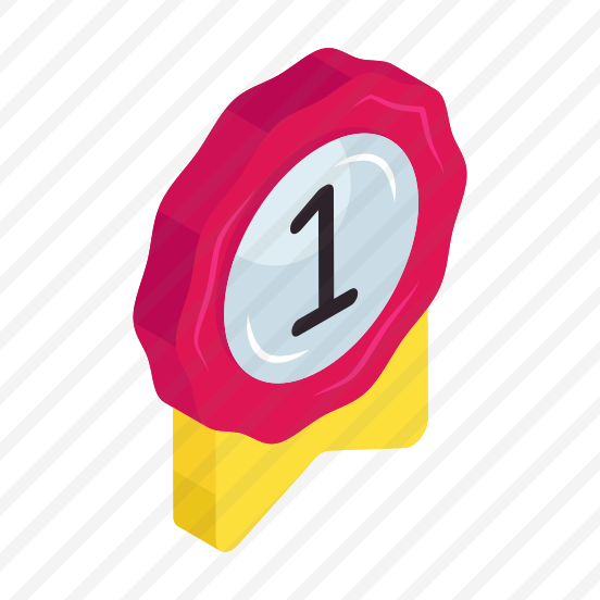 Position Badge, Award, Reward, Achievement, Emblem, Star Quality Badge preview