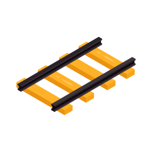 Rail Track, Train Track, Railroad, Railway, Rail Line icon