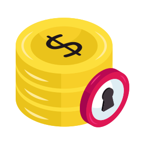 Secure Finance, Dollar Security, Dollar Protection,financial Security, Financial Protection icon
