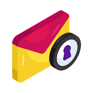 Secure Mail, Mail Security, Correspondence, Letter, Envelope, icon