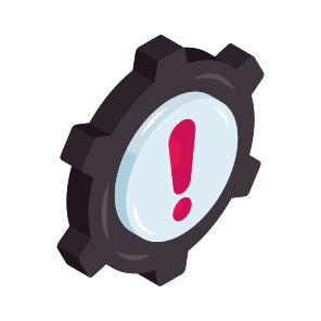 Setting Error, Management, Development, Setting Problem, Setting Alert, icon