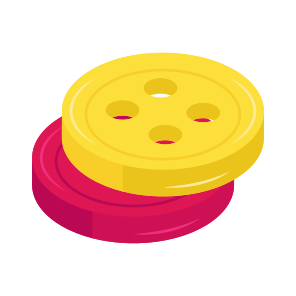 Sewing Buttons, Sewing Utensil, Fastener Buttons, Tailoring Equipment, Tailoring Tool icon