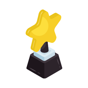 Trophy, Triumph, Star Award, Reward, Achievement icon