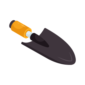 Trowel, Construction Tool, Construction Equipment, Construction Instrument, Digging Tool icon