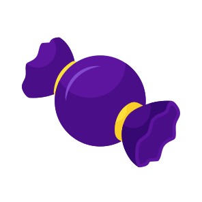 Wrapped Toffee, Candy, Sweet, Confectionery, Snack icon