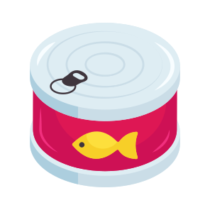 Canned Fish, Canned Food, Preserved Food, Preserved Meal, Frozen Food icon