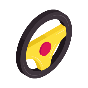 Car Handle, Steering, Wheel, Car Accessory, Car Equipment icon