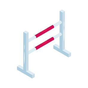 Equestrian Fence, Barrier, Blockade, Barricade, Hurdle, icon