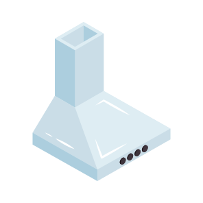 Extractor Hood, Kitchen Exhaust, Kitchen Extractor, Kitchen Ventilation, Kitchen Appliance icon