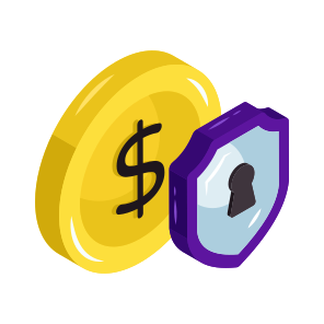 Financial Security, Financial Protection, Secure Finance, Dollar Security, Dollar Protection icon