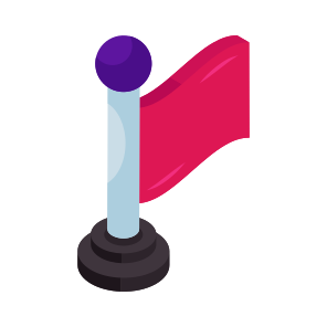 Flag, Flagpole, Streamer, Sports Flag, Isometric Flag icon