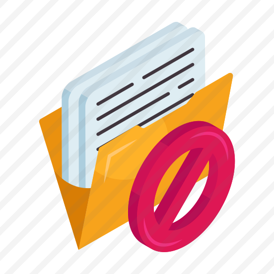Folder Ban, Document, Doc, Archive, Binder preview